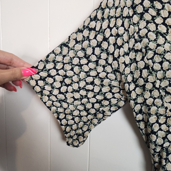 Faithfull The Brand Umbria Mini Dress Floral Print Size 2 XS Summer Beach Femme - Picture 9 of 16